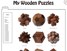 Tablet Screenshot of mywoodenpuzzles.com